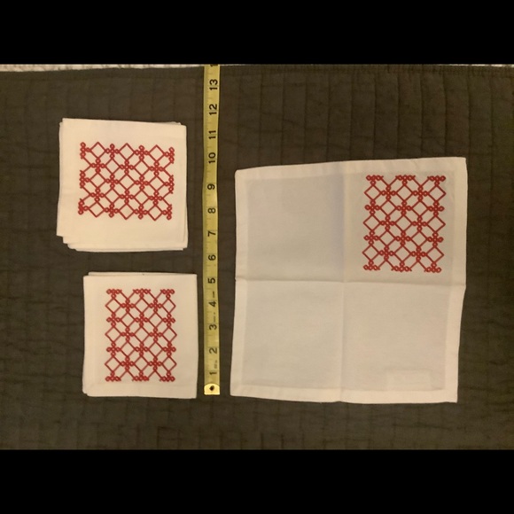 Pomegranate Cocktail Napkins Coasters EUC - Picture 4 of 4